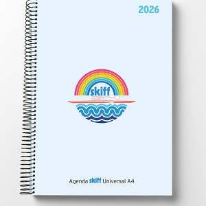 Agenda Skiff A4 con espiral